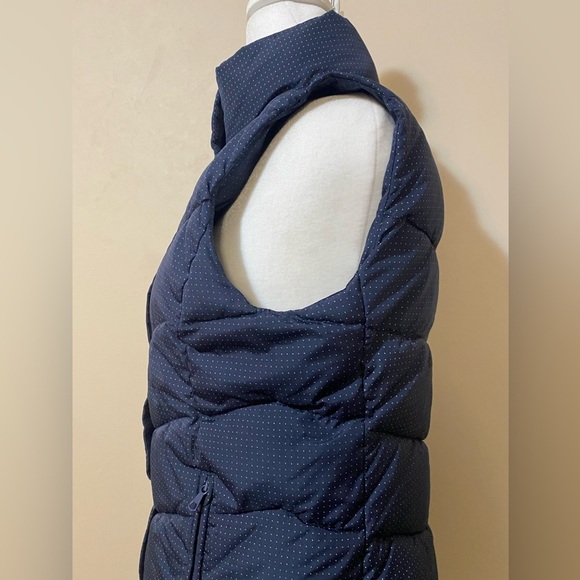 Gap outdoor Edition winter warmth puffer vest navy dots women’s size small - Picture 6 of 9